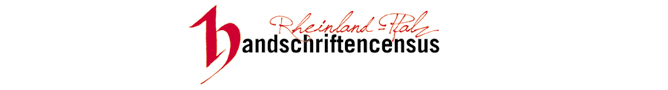 Handschriftencensus Rheinland-Pfalz
